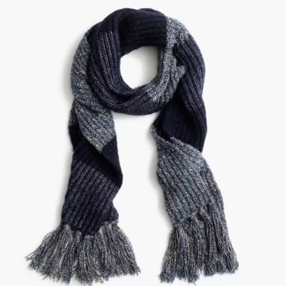 NWOT! J Crew Italian Wool-blend Striped Scarf